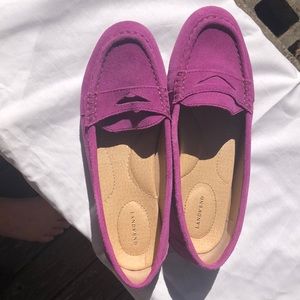 Lands End Fuschia slip on size 7
